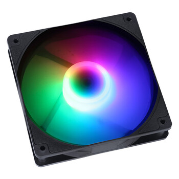 先马（SAMA）冰晶2S 黑色 12cm机箱散热风扇（三色定彩RGB灯光/轴心发光/大4D接口可串连/液压轴承/即插即用）