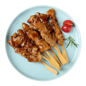 大成日式照烧咖喱鸡肉串烧烤鸡腿肉油炸半成品 黑色 炭烤鸡腿肉串270g