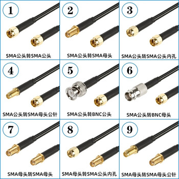 福为胜（FUWEISHENG）SMA转SMA射频线SYV50-3线材50欧姆同轴连接线 SMA公内针转SMA公内针3米