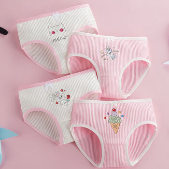 短裤小女孩儿童内裤纯棉宝宝中大童小学生透气不夹屁屁三角女童内裤里