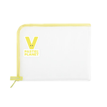 国誉(KOKUYO)淡彩星球·透明文件资料册办公收纳册文件夹  A4文件夹 字母V 1个 WSG-KUJ311V