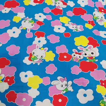 棉布布料棉绸人造棉布料小花布卡通棉绸柔软小被子宝宝棉衣钜惠21