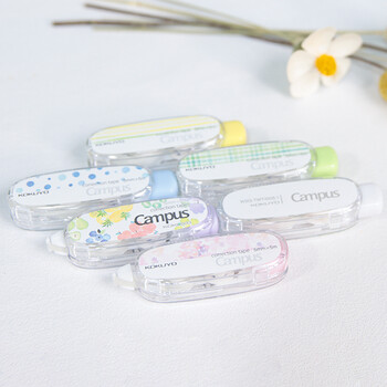 国誉(KOKUYO)Campus学生原纸色修正带 无痕涂改带强遮盖一次性按动修正带 5mm*5m 白色 WSG-TWT4505-1 国誉(KOKUYO)Campus学生原纸色修正带 无痕涂改带强遮盖一次性按动修正带 5mm*5m 白色 WSG-TWT4505-1