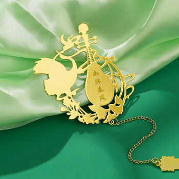 佳茉金属书签故宫文创中国古风十二月令国潮文创礼品古典送学生老师开学季伴手礼元宵三八女神妇女节