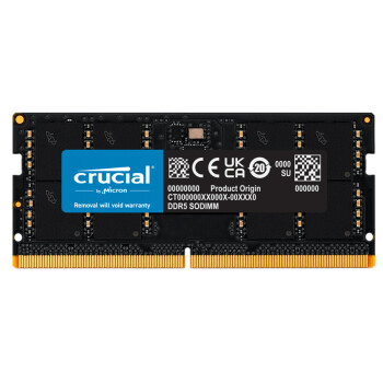 Crucial英睿达 32GB DDR5 4800频率 笔记本内存条 美光（原镁光）原厂颗粒 AI电脑配件