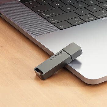 ThinkPlus联想 64GB USB3.1U盘 TU100系列 商务金属闪存优盘 灰色