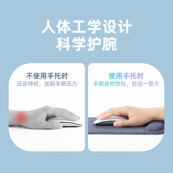 WOMT无墨 鼠标护腕垫 笔记本电脑鼠标手托垫 记忆棉男办公打字游戏护手腕鼠标垫腕托