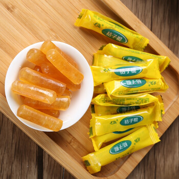 桔子棍糖500g老式橘子糖水果糖小硬糖散装水果味怀旧零食 桔子棍3斤