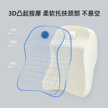 8H腰靠记忆绵人体工学腰垫办公室靠枕座椅靠背垫腰垫浅灰色K5