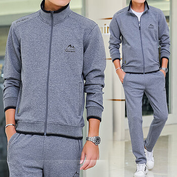 冬雾乔··丹 男士春秋季帅气卫衣服休闲套装青年中年爸爸秋装潮流