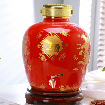 瓷睿阁景德镇陶瓷酒坛子酒缸藏酒罐白酒瓶10斤50斤家用中式醉美人雕刻