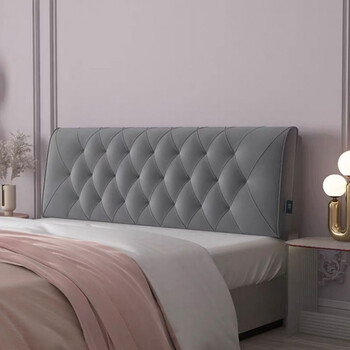 良至床头靠软包靠背垫卧室欧式皮革床头软包垫床头板靠垫可拆洗迷雾灰