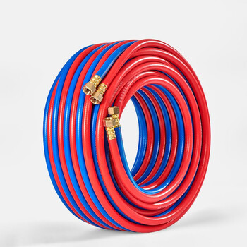 尚佳悦氧气管焊割工业用耐磨乙炔双色管高压气焊气割管子三胶两线乙炔