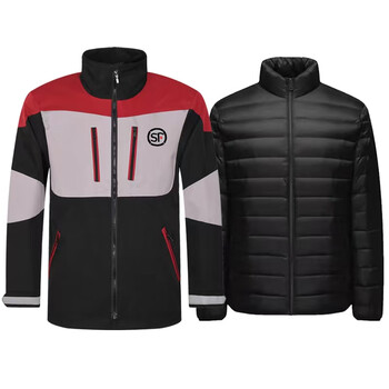 珮玛查特顺丰工作服春秋季外套冬装棉袄品新款冲锋衣秋防风防雨 顺丰