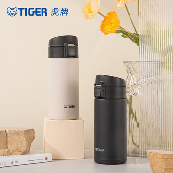 虎牌（TIGER）抗菌防护弹盖不锈钢保温杯MKA-K36C-WK白色360ML