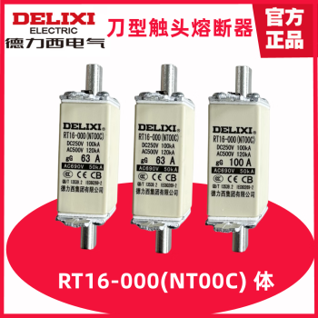 德力西电气（DELIXI ELECTRIC）德力西熔断器RT16-000 20A 25A 32A 40A 50A 63A 80A 100A NT RT16-000(NT00C) 体 100A