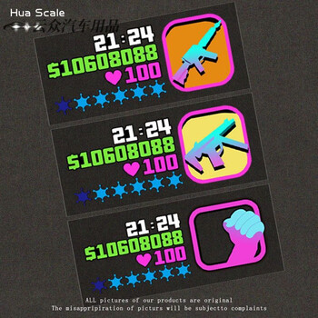 行将车贴汽车改装创意搞笑gta5游戏个性电动车贴摩托车汽车装饰贴纸主