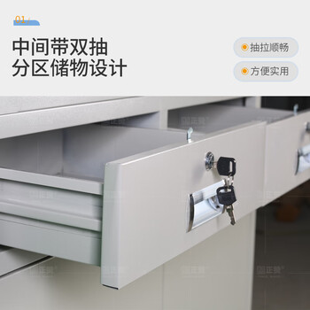 正赞文件柜资料柜档案柜钢制铁皮柜特厚款ZWJG018T