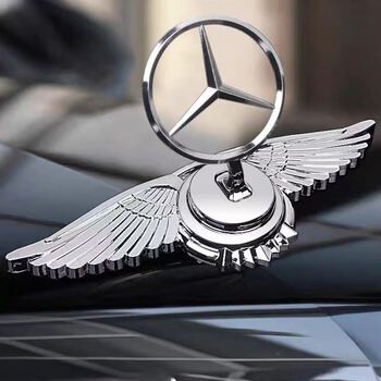 米尼菲立标原厂引擎机盖车标c200e00e260s450s天使翅膀立标奔驰规格0