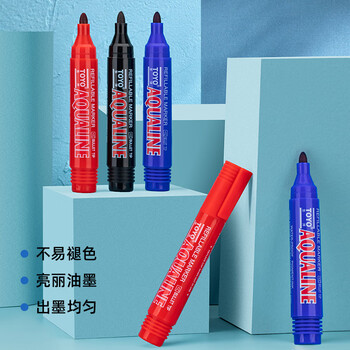 东洋 （东洋）MK138、油性、记号笔、轮胎笔、签到笔、多色可选可循环加墨12支装/盒/ 蓝色