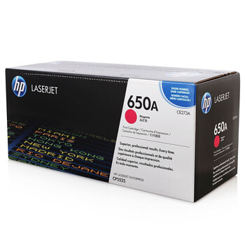 惠普(HP) 硒鼓 650A/CE273A 品红色原装  (适用LaserJet CP5520) CE273A 品红色