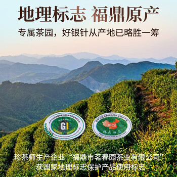 珍茶师白茶福鼎白茶白毫银针300g 2018年散茶礼盒装茶叶节日送礼