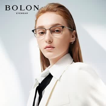 bolon暴龙眼镜2021年男女光学镜复古双波点中梁d形优钛近视眼镜框bt