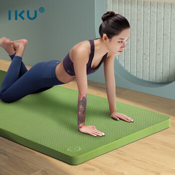 IKU瑜伽减震垫隔音加长加厚防滑专业运动垫男健身跑步垫子61*15绿色 IKU瑜伽减震垫隔音加长加厚防滑专业运动垫男健身跑步垫子61*15绿色