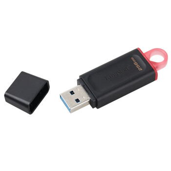 金士顿（Kingston）256GB USB3.2 Gen 1 U盘 DTX 防丢帽 时尚设计 轻巧便携