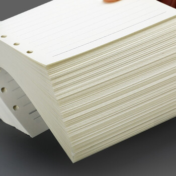 嘉然恒 活页本替换内芯活页纸笔记本子记事本替芯16K/B5/9孔内芯80张/本 升级款带月计划横线内芯