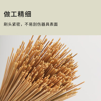 梦庭 竹锅刷木柄 锅扫大锅酒店饭馆厨师不沾油炊帚厨房清洁灶台刷子