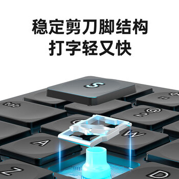 惠普（HP）K241L办公剪刀脚轻薄办公键盘 104全键有线键盘 剪刀脚轻音笔记本电脑外接台式家用办公打字用