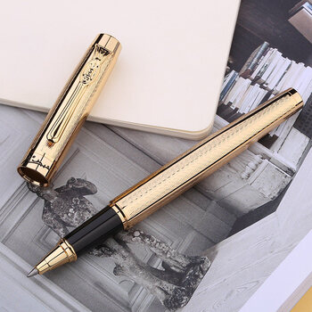 毕加索(pimio)签字笔 商务礼品宝珠笔 成人签名笔 毕业礼物 男0.5mm亚维侬系列933金色刻花 毕加索(pimio)签字笔 商务礼品宝珠笔 成人签名笔 毕业礼物 男0.5mm亚维侬系列933金色刻花