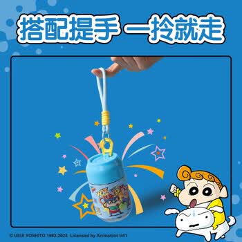 得力（deli）24色蜡笔小新三角杆塑料蜡笔易拉罐造型不脏手双头可水洗笔棒LB906-24美育工具毕业礼物礼物