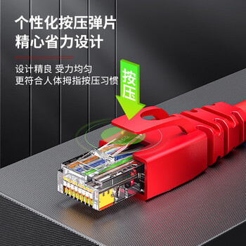 安普康（AMPCOM）水晶头保护套超五六类 环保6.5mm孔径CAT5E6类网线护套 电脑网络RJ45防尘套 透明色30个AMHTWH30