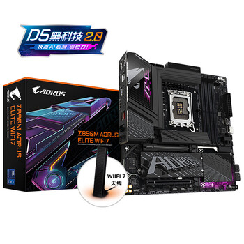 技嘉（GIGABYTE）小雕Z890M AORUS ELITE WIFI7 DDR5主板 支持CPU Ultra U7-265K U5-245K LGA 1851