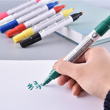 TANOSEE乐如诗 进口油漆笔 记号笔涂鸦高光笔车补漆签字笔速干防水不褪色笔幅2mm绿色1支TS-PM400-G TANOSEE乐如诗 进口油漆笔 记号笔涂鸦高光笔车补漆签字笔速干防水不褪色笔幅2mm绿色1支TS-PM400-G