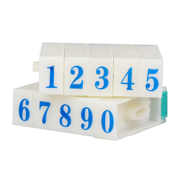 优必利 数字印章S-1 活字印章号码印章0~9数字印章 活字印可拆卸组合套装 621A