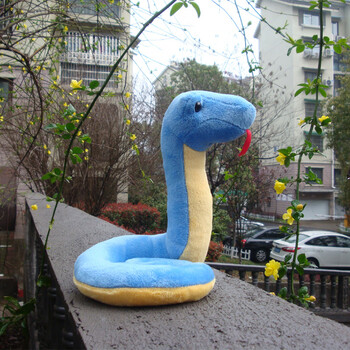 迪士尼蛇玩具布偶萌萌蛇毛绒玩具可爱布娃娃蛇公仔儿童宠物玩具生日送