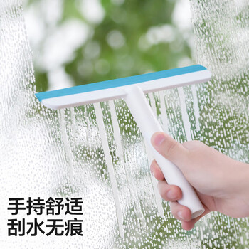 茶花 玻璃刮水器 家用玻璃刮水板玻璃神器清洁器浴室地刮子*
