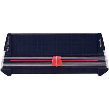 可得优裁纸刀小型裁纸器切纸刀手工裁刀切纸机滑动裁纸机美工刀可裁切10页