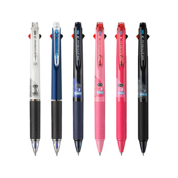 uni三菱（uni）三合一多功能圆珠笔 学生用中油笔商务办公用原子笔 SXE3-400-05 白杆 单支装	