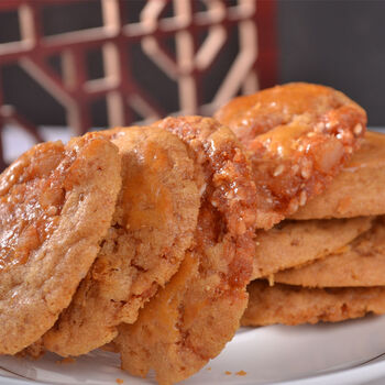 5折广东佛山特产美食鸡仔饼传统糕点饼干现做现卖零食点心鸡仔酥袋装