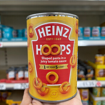 英国亨氏heinzspaghettihoopsbeefravioli罐头意大利面400g无茄汁焗豆