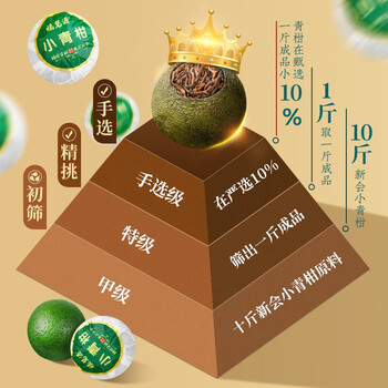 福茗源普洱茶小青柑 正宗生晒广东陈皮新会普洱熟普茶叶礼盒28粒250g 福茗源普洱茶小青柑 正宗生晒广东陈皮新会普洱熟普茶叶礼盒28粒250g