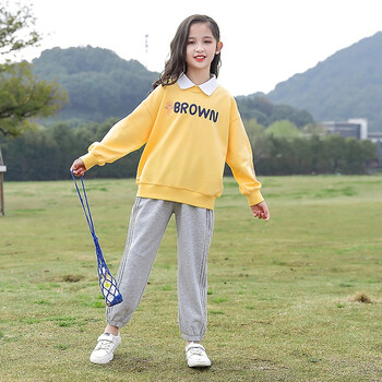 元宿拾光童装女童套装秋装两件套秋天长袖卫衣儿童休闲运动长裤女孩