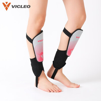 维克利奥（VICLeO）足球护腿板儿童护腿板插足球护具一对装V821218 S码（绑带+护踝）