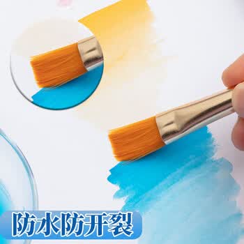 晨光（M&G）学生水粉画笔印花组合画笔水粉笔绘画笔手绘颜料笔油画笔套装ABH97866 5支/套