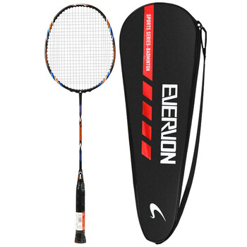EVERVON 羽毛球拍单拍碳素中杆耐打成人儿童学生比赛训练EYTL-610果粒橙