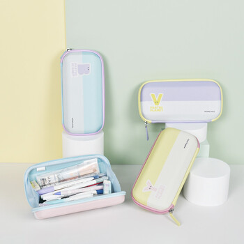 国誉（KOKUYO）(KOKUYO)淡彩星球·桌面摊开式笔盒学生收纳铅笔盒 蓝色 1个 WSG-PCJ202B